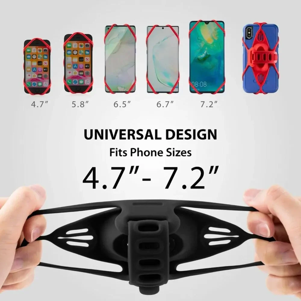 【Bone】Bike Phone Mount Bike Phone Holder,Phone Mount for Bike-Bike Tie Pro -BLK